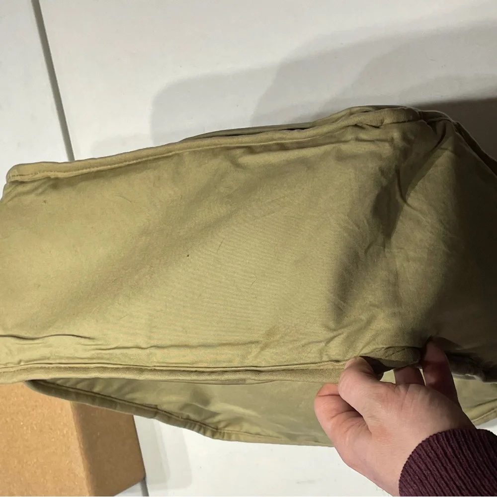Rare Filson Limited Edition Flyway Green Grid Waxed Tin Cloth Zipper Tote - Picture 13 of 16